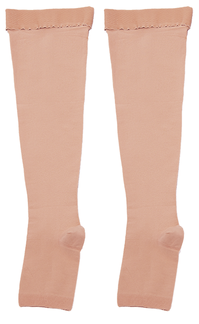 Thigh high compression socks